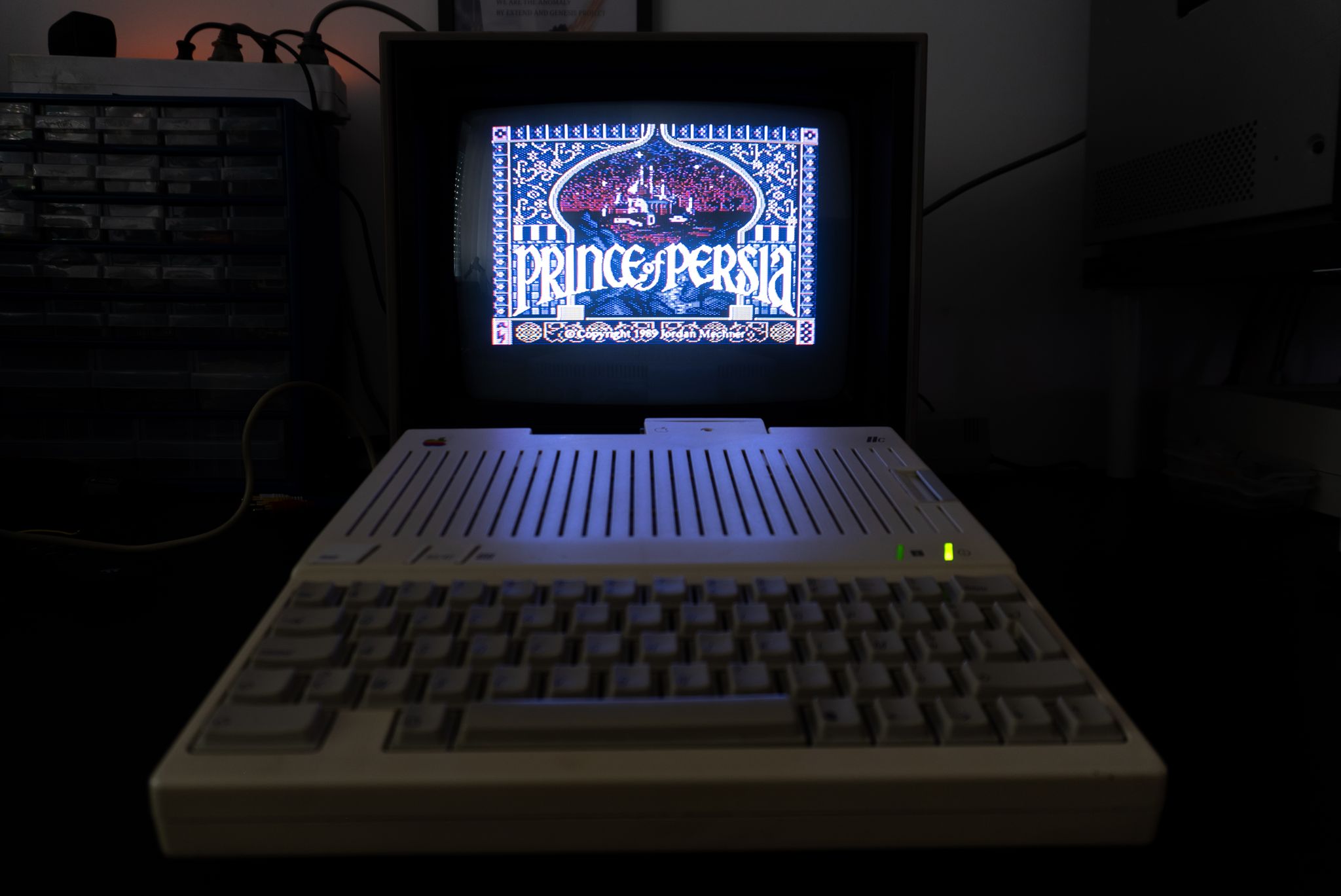Apple IIc running Prince of Persia