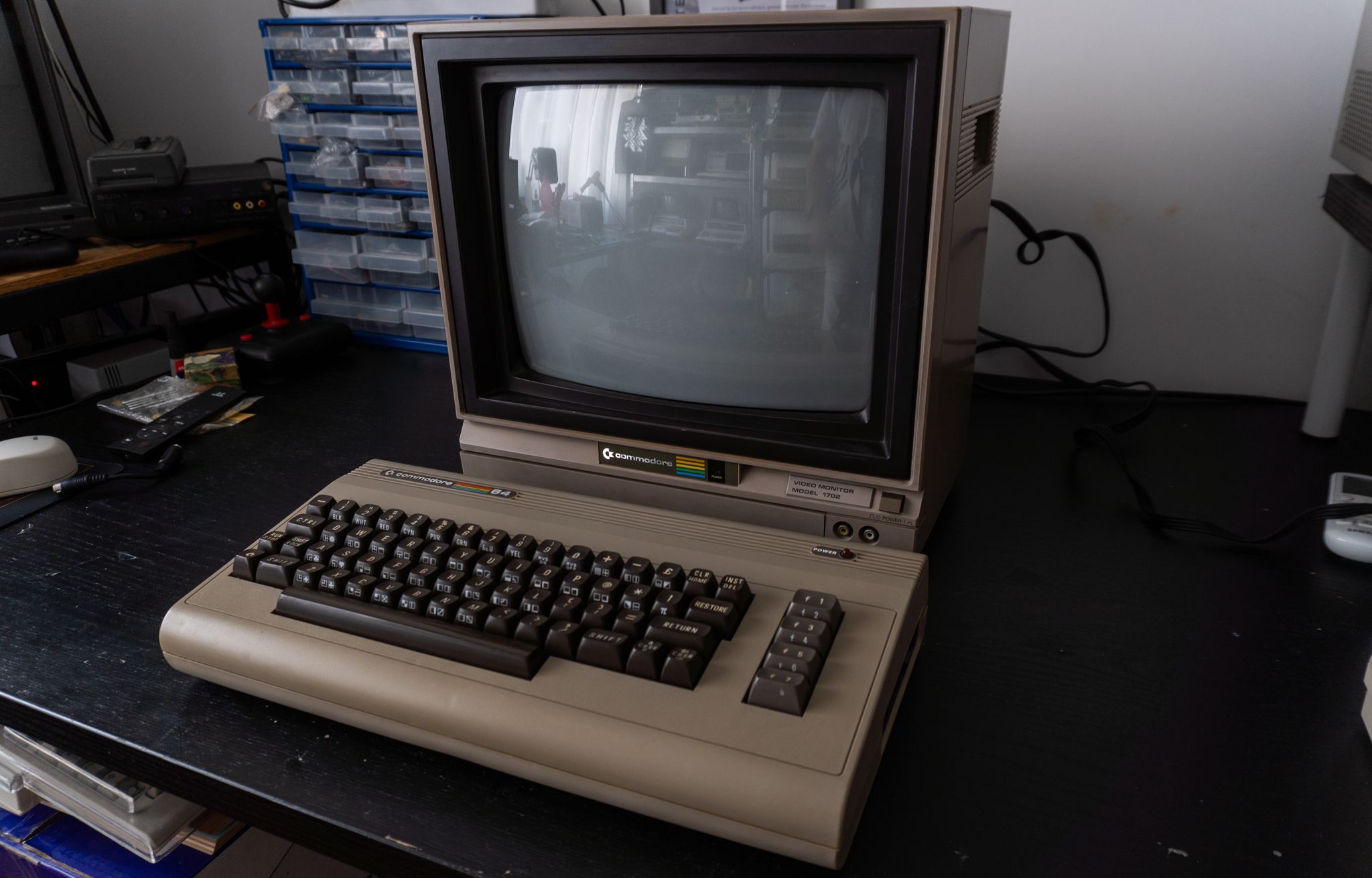 The 1702 and a Commodore 64