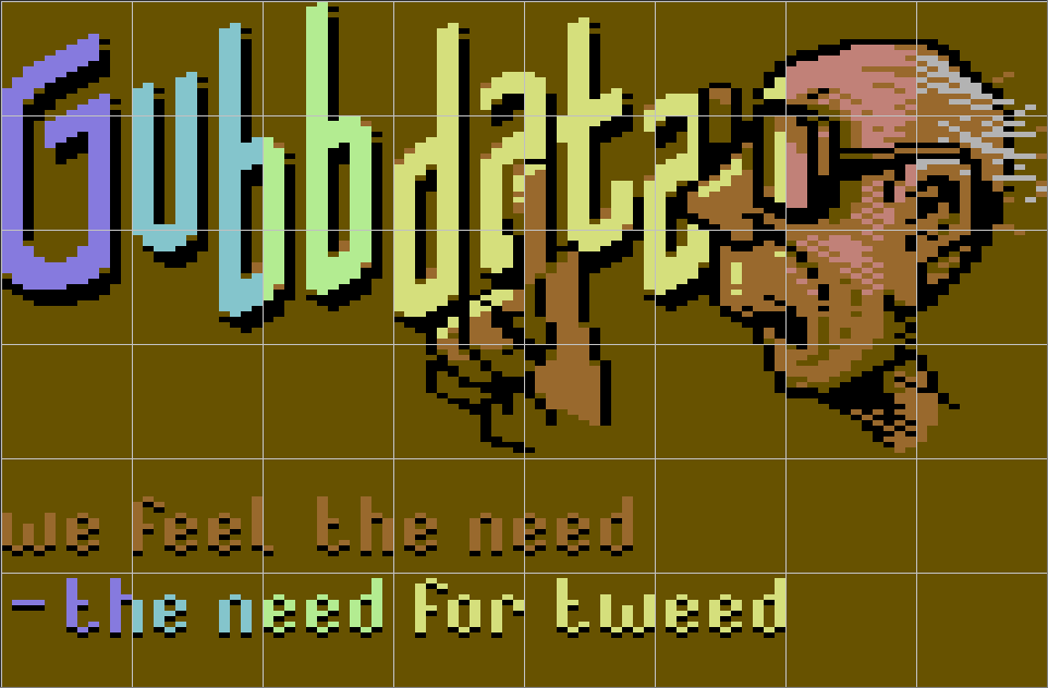 The logo and headline asset arranged on the sprite grid